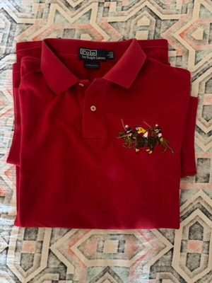 POLO RALPH LAUREN AUTHENTIC SHORT SLEEVE RED L