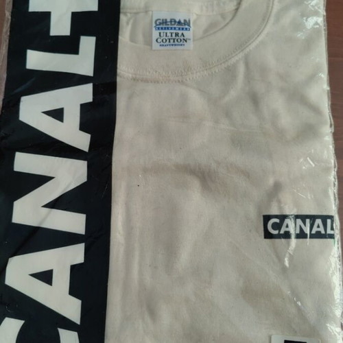Gildan Canal+ Athens 2004 Olympics T-shirt new, beige, size L