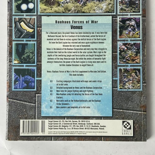 Warzone Venus Bauhaus Forces of War supplement rulebook used