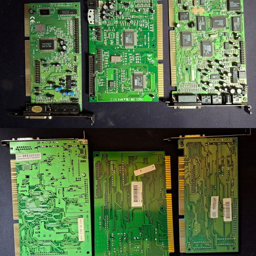 ISA sound cards Arowana 1601, Labway A041-760, ESS AudioDrive ES968F