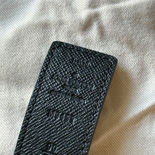 Louis Vuitton belt double combo, like new, black and beige leather
