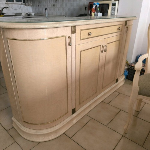 Dining set with buffet and 6 chairs like new, Italian style