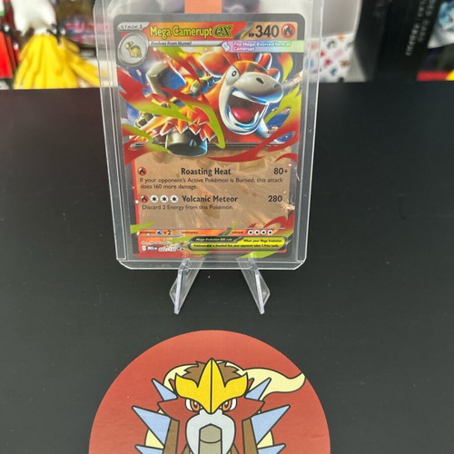 Mega Camerupt EX 022/132 Double Rare Holo Pokemon Card σαν καινούργιο
