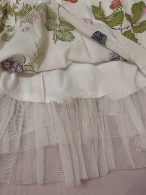 Midi skirt Francesca Borghese like new with tulle lining
