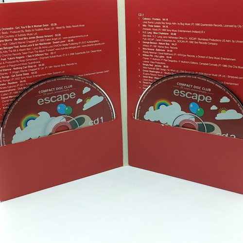 Compact Disc Club Escape 20 Years Anniversary 2 CDs like new