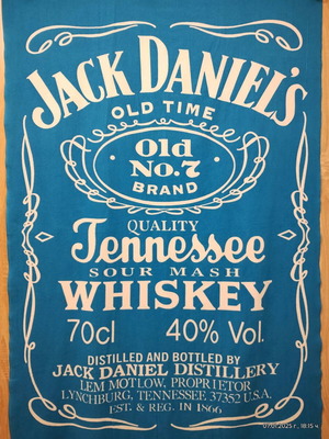 Jack Daniels Quick Dry towel like new, microfiber, 180x100 cm