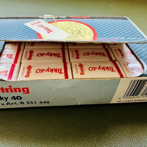 Rotring Tikky 40 erasers new pack of 40 pieces