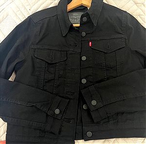 Black jean jacket Levis small