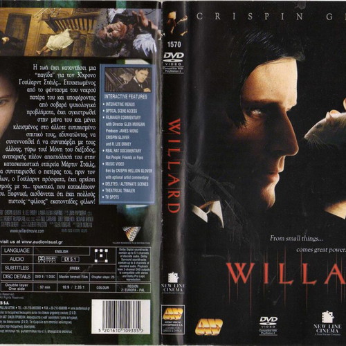 Willard DVD used, horror drama thriller with subtitles