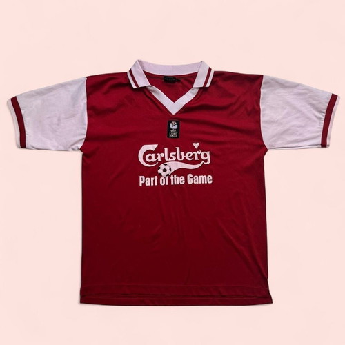 Euro 2000 Carlsberg sponsor football jersey red men's XL retro like new