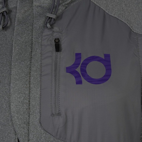 Nike KD Dri-FIT hoodie jacket used, gray, size M