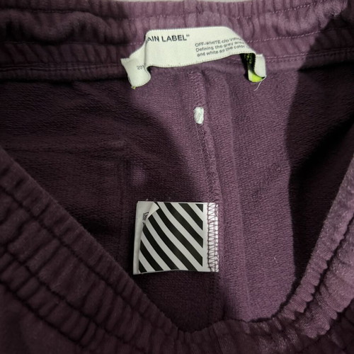 Off-White sweatpants used, size L, pink and purple