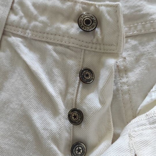 Mango white jeans with rips, size S