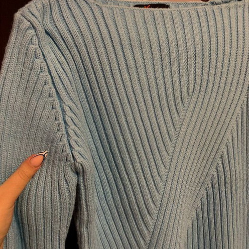 Knitted women's sweater new, size M, blue-turquoise
