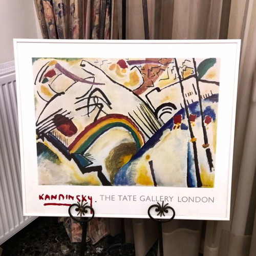 Vintage Kandinsky Cossacks Art Print 1992 Tate Gallery framed used