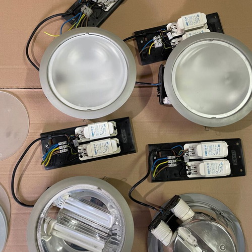 Recessed ceiling lights for drywall used, pack of 4 pieces