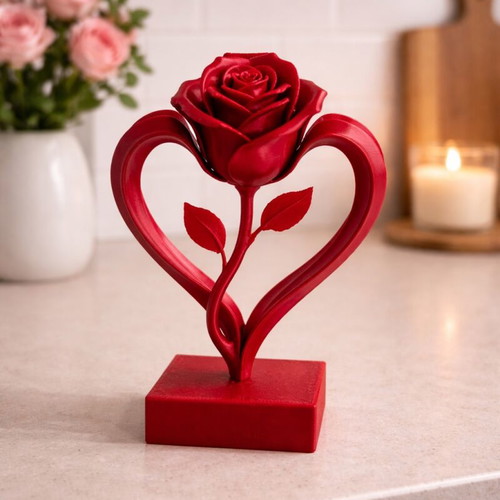Heart rose red new decorative gift for women