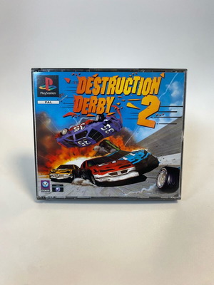 Destruction Derby 2 PlayStation 1 PS1 complete English with collectible guide like new