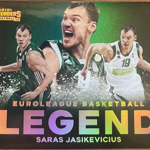 Saras Jasikevicius Legend Euroleague Contenders 2025-26 collectible card new