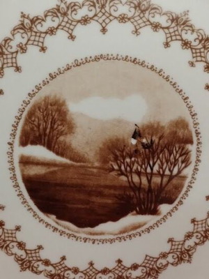 Serving plate and decoration, new, spring theme
