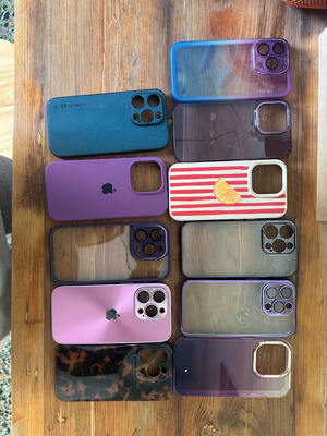 iPhone 14 Pro cases used, pack of 11 pieces