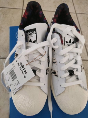 Adidas Superstar shoes new, white, size 40