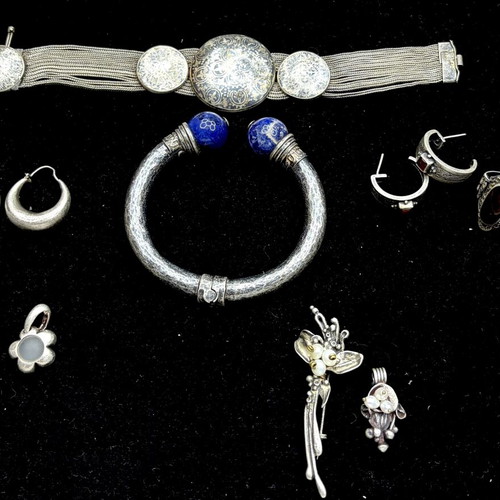 Silver handmade jewelry set