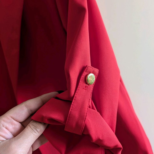 Dina red blazer jacket new L -XL