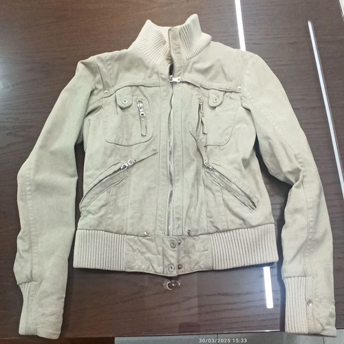 Stradivarius women's beige jacket used, size M