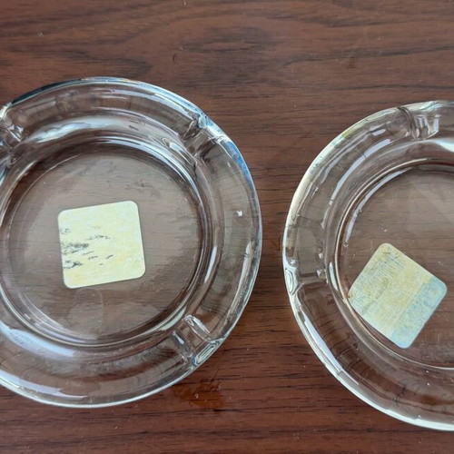 Ashtray set of 2 Crisa Libbey Comercial S. de R.L. de C.V. like new