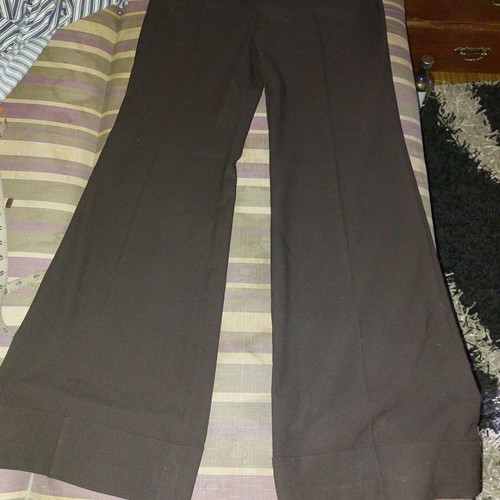 Zara Basic black flared pants like new, size L