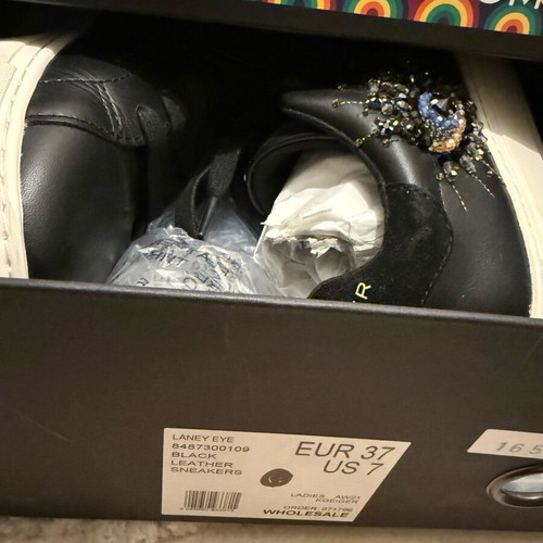 Kurt Geiger women's sneakers athletic new, size 37, black