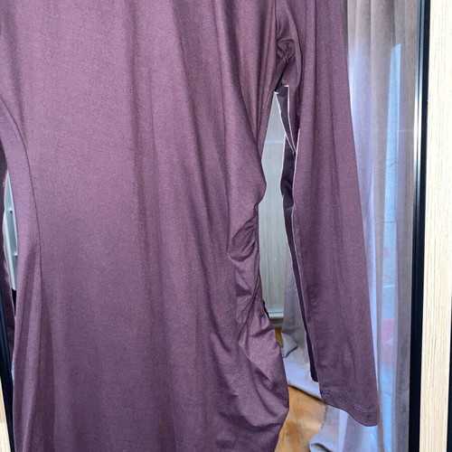 Celestino maxi burgundy dress with turtleneck like new, size S