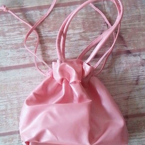 Tedi children's drawstring bag like new, pink