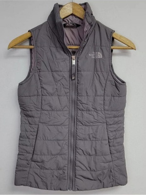 The North Face vest for girl 14-16 years L like new, purple