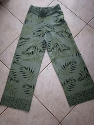 Zara wide-leg pants small, green