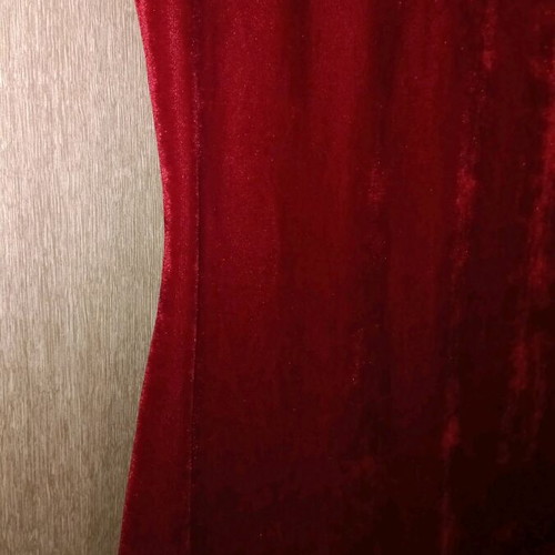 Velvet red dress new, one size, short sleeve