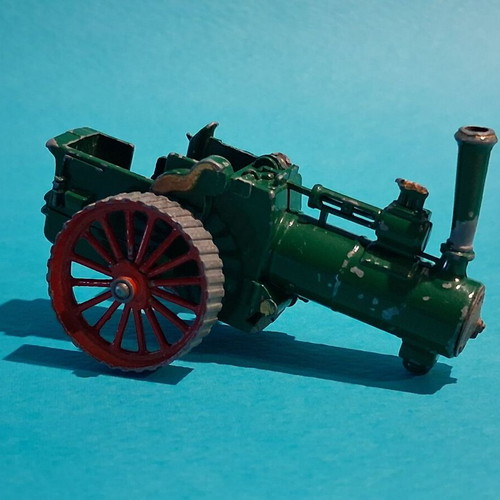 Steam train wagon used without front wheel