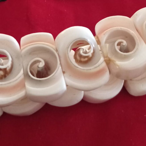 Boho Elastic Bracelet with Natural Shiva Eye Shells like new