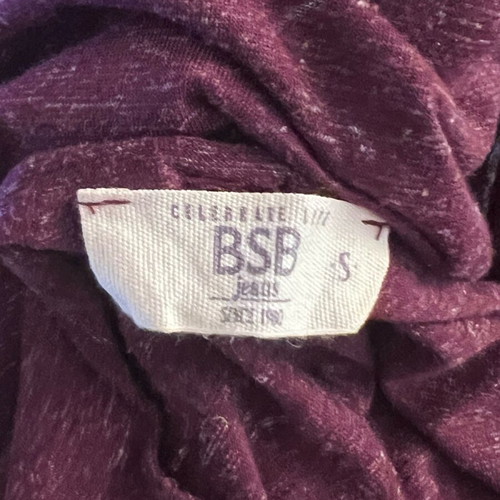 BSB blouse with intense drape like new, purple