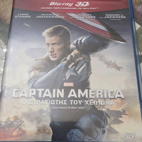 Captain America The Winter Soldier Blu-Ray 3D like new
