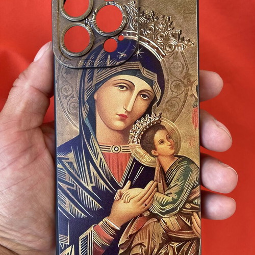 iPhone 16 Pro Max Silicone Case Cover Theotokos with Infant Jesus new