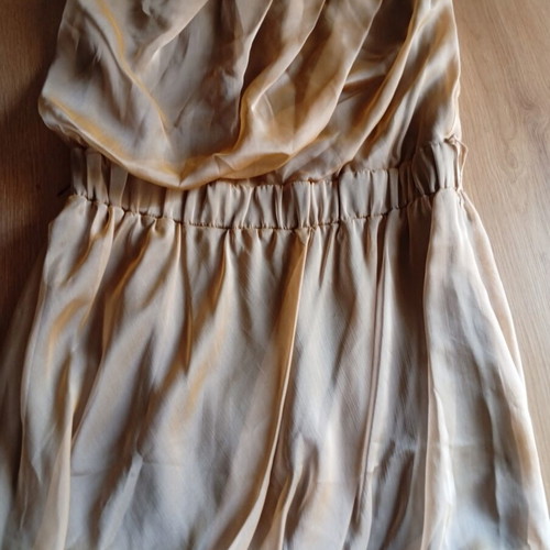 BSB Strapless Dress M Like New, Gold