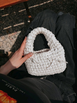 Handmade knitted handbag new, color and size options