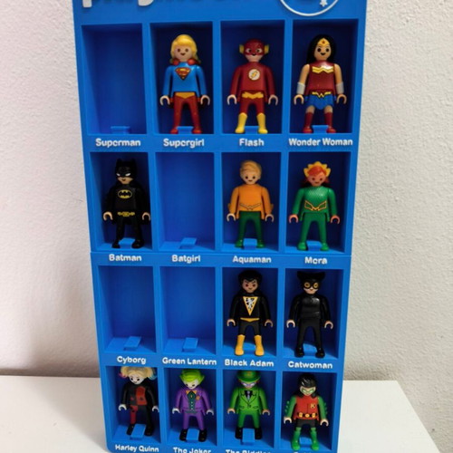 3D Playmobil DC Stand New Made of PLA Plastic