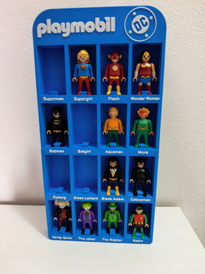 3D Playmobil DC Stand New Made of PLA Plastic