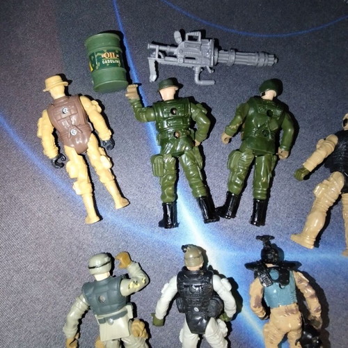 Chap Mei Soldier Force figures set of 7, 10 cm, used