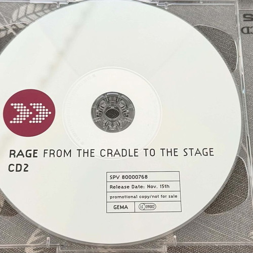 Rage From The Cradle To The Stage 2CD promo used, metal