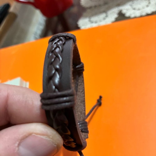 Leather bracelet brown new