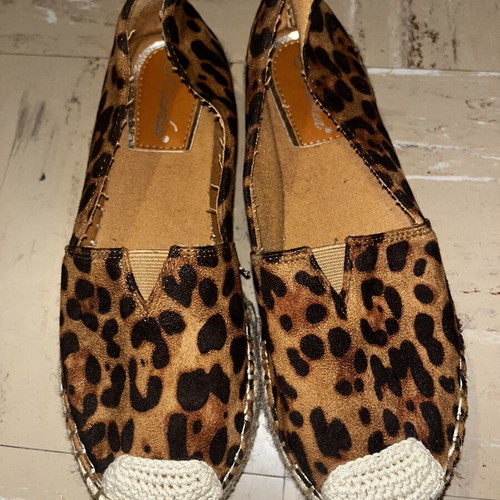 Espadrilles used, size 38, leopard print